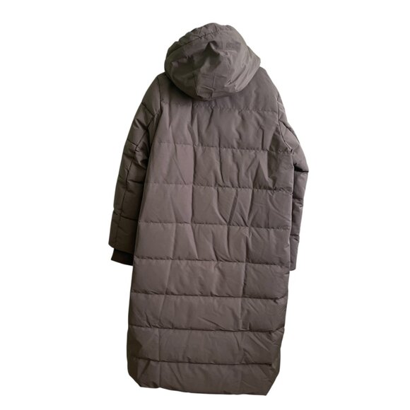 Zara Longline Hooded Down Jacket – Water & Wind Resistant – Mink – Size Large - Picture 8 of 12